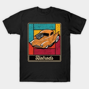 Hotrods Vintage Distressed Colored Classic Truck T-Shirt